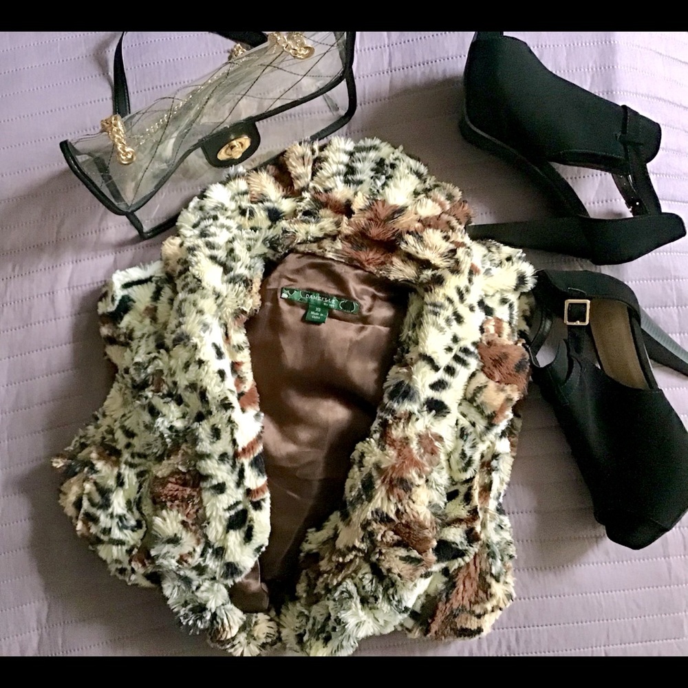 Cheetah faux fur